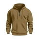 thumbnail image 4 of pstuiky camisas de manga larga para hombre, Sudadera con capucha y manga larga de color liso con media cremallera para hombre Tops casuales para hombres xxl, 4 of 7
