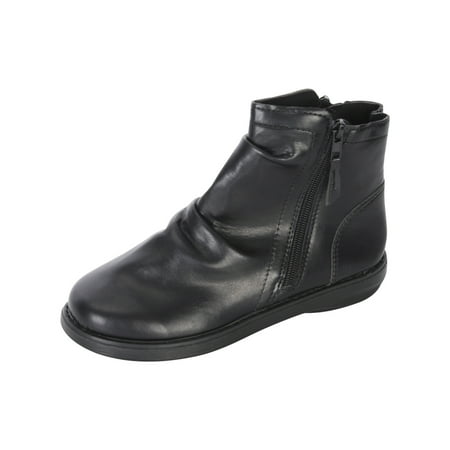 

Christmas Gifts Juebong Boots Women Retro Flat Bottom Shoes Casual Boots Plus Size Slip On Double Zipper Shoes