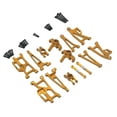 thumbnail image 3 of Repuestos para coche RC a escala 1:14 Brazo oscilante superior delantero resistente Brazo oscilante inferior delantero oro, 3 of 9