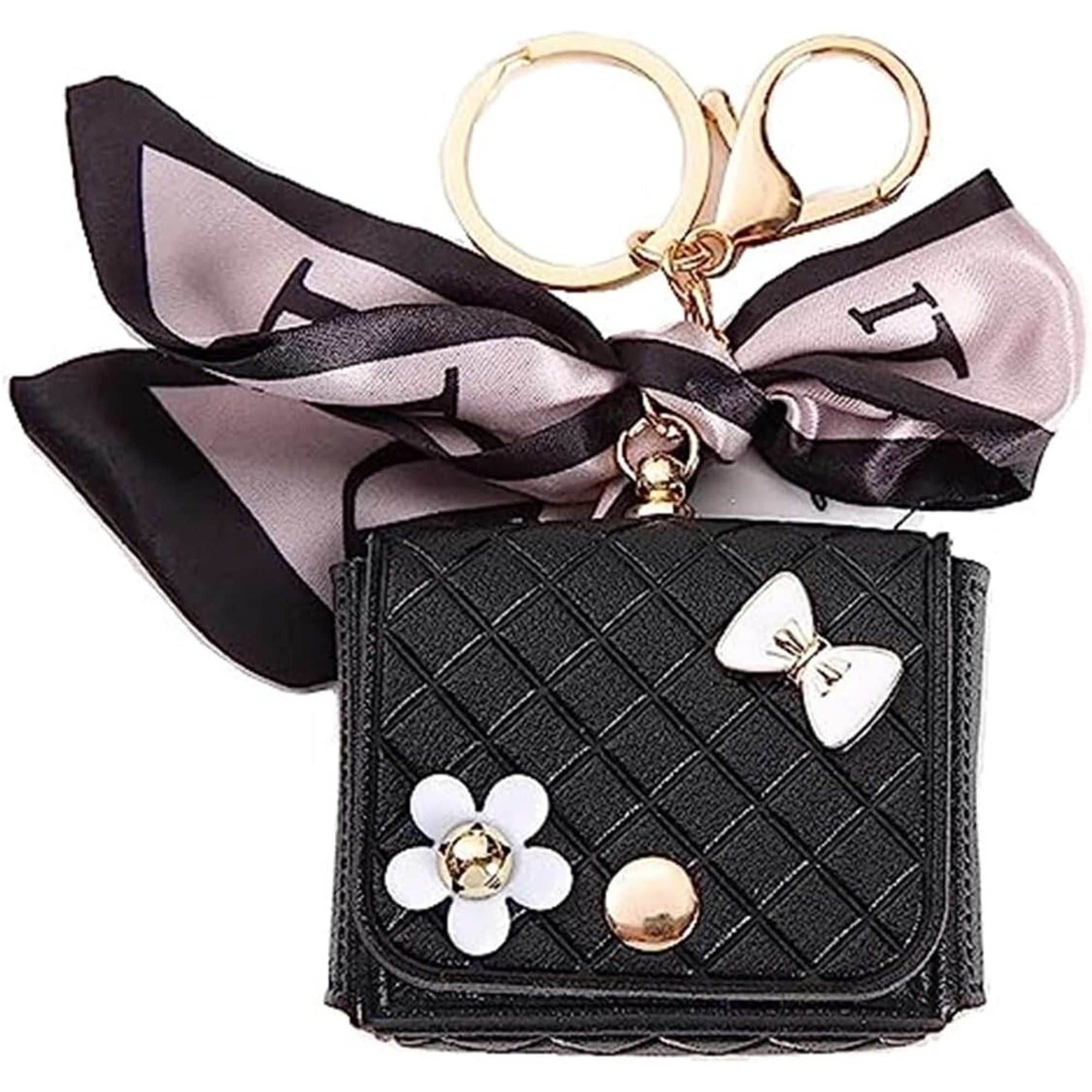Mini Faux Leather Crossbody Earphone Case Compatible With Multiple AirPods Generations