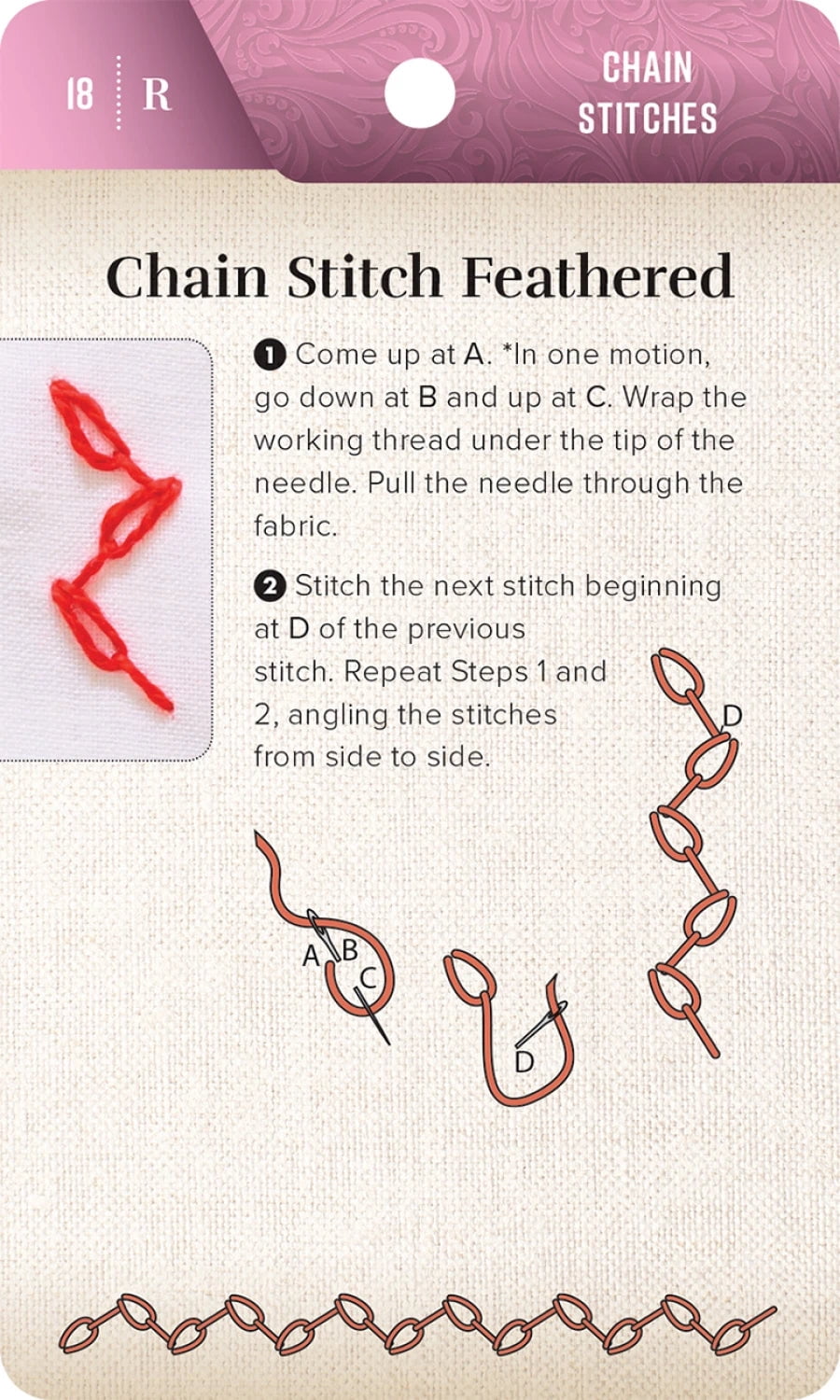 On-The-Go Embroidery Cards Set 1: 60 Stitches for Left & Right Handers, 3 Thread Organizers, 3 Take-Along Card Rings, In, (Paperback)