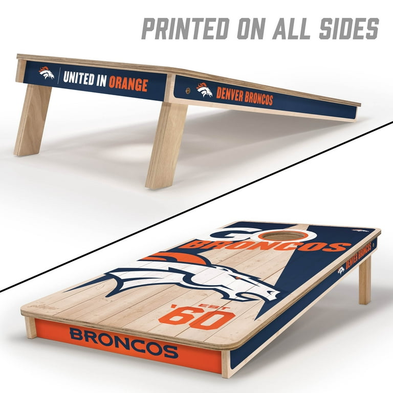 Set 8 Sacchetti Per Gioco Cornhole A Tema Denver Broncos - Nuovi