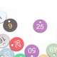thumbnail image 3 of 50Pcs Round Plastic Number Tags Plastic Number Labels for Beekeeping Livestock Farming 1-50, 3 of 5