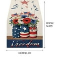 thumbnail image 3 of JoyMoreHome 4th of July Table Runner Patriotic America Memorial Day Independence Day 13x72 Inch Dining Table Decoratios Indoor Outdoor Home Decor, 3 of 6