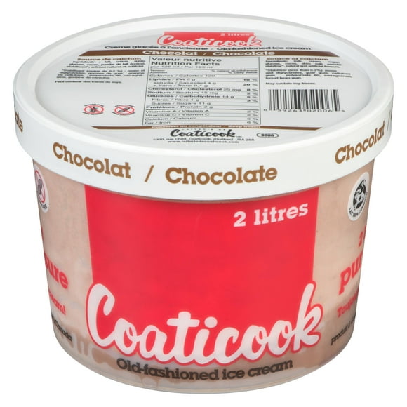 Coaticook Chocolate Ice Cream, 2 L
