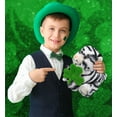 thumbnail image 5 of DolliBu Squat White Tiger Stuffed Animal with Green Plush Shamrock, Cute Green Shamrock Plush, Fun St Patricks Day Stuffed Animal Tiger, Good Luck St Patricks Day Toys for Kids, Baby - 8 Inches, 5 of 5