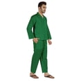 thumbnail image 2 of Inkmeso Pyjama Classique en Coton Uni Ensemble de Nuit Boutonné pour Hommes 2 Pcs, 2 of 7