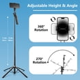 thumbnail image 5 of 71" Tripod for iPhone, Phone Tripod & Selfie Stick for iPhone with Remote, Extendable Portable Phone Tripod Stand, 360° Rotating Cell Phone Holder for Video Recording, Compatible with Android, 5 of 11
