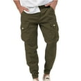 thumbnail image 2 of UVEASISHA Men's Fashion Cargo Pants Multi Pockes Tapered Work Pants Outdoor Lightweight Hiking Pants Military Tactical Trousers Sales Today,Army Green,2XL, 2 of 7