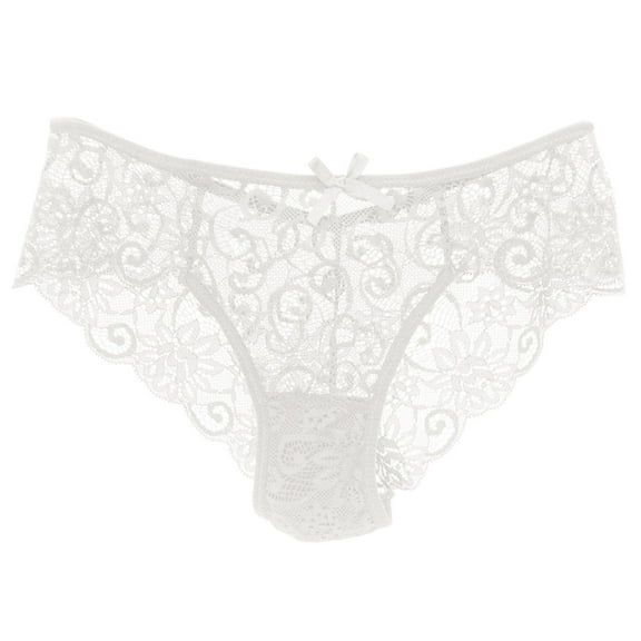 yunLCZ Women's Cotton Underwear High Waist Womens Panties Low Waist Thongs