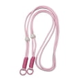 thumbnail image 1 of Correa para guantes de esquí, bandolera para teléfono, portátil, trenzada y anudada, ajustable Rosa, 1 of 7