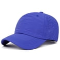thumbnail image 2 of Xfvqtps Kids Baseball Hat Adjustable Solid Color Hollow Mesh Breathable Sun Protection Summer Baseball Cap, 2 of 5