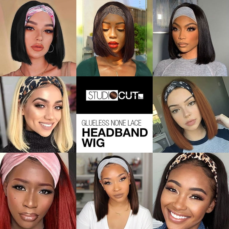 STUDIOCUT BY PROS Headband Wig Straight Quick Wrap Headband  display picture 1