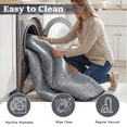 thumbnail image 5 of WANLISELL Area Rugs for Living Room, 6' x 9' Stain-Resistant Washable Rug, Soft Indoor Low-Pile Carpet for Kitchen, Playroom, Dining Room, Office, Gray & White, 5 of 9