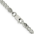 thumbnail image 4 of Auriga Fine Jewelry 925 Sterling Silver 4mm Pave Curb Chain Necklace 24inch for Women, 4 of 6