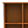 thumbnail image 4 of Simpli Home Draper SOLID HARDWOOD 57 inch Wide Mid Century Modern 8 Cube Storage Sofa Table in Teak Brown, 4 of 12