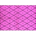 thumbnail image 1 of Ahgly Company Indoor Rectangle Solid Pink Modern Area Rugs, 7' x 9', 1 of 4