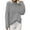 Grey, variant on Women's Cable Knit Sweater, Oversized Long Sleeve Pullover, Soft Yarn Comfort Wear, Chunky Knit Top, Fall Winter Casual Blouse, Cozy Relaxed Fit Beige L