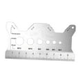 thumbnail image 1 of Calibrador de tornillos, calibre de pernos, tarjeta de acero inoxidable, comprobador de roscas portátil de doble , herramienta de medición para, 1 of 9