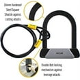 SIGTUNA Bike Lock Bicycle Lock Combo with Square Steel High Security Bike Locks, 16mm Heavy