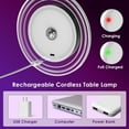 thumbnail image 4 of Cordless Table Lamp, Dimmable LED Lamps with Touch & Remote Control, Wireless Bottle Lamp, Dimmable Color Changing Desk Lamp, Portable LED Desk Lamps for Restaurant, Bedroom, Bottle Dining, Outdoor, 4 of 8