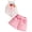 Pink, variant on TOWED22 Baby Girl Clothes Toddler Summer Embroidery Short Shirt Pant Girl Outfit Sleeveless Top Clothes Set(Blazer,12-18 M)