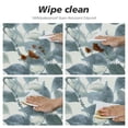 thumbnail image 4 of PIKWEEK Fitted Tablecloth for Round Table,Pastoral Blue Leaves White Table Cover with Elastic Edge Waterproof Table Cloth,Retro Watercolor Plant Circle Table Covers for Kitchen Indoor, 4 of 7