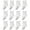 White, variant on 12 Pairs Toddler Girls Ruffle Socks – Non-Slip Baby Grip Socks Soft Cotton Socks, Cute Grippy Frilly Socks for 1-3 Years