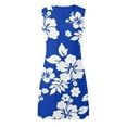 thumbnail image 5 of Icvfdpl Robes d'Été pour Femmes, Robe Sans Manches à Col en V, Fendue, Imprimée, Respirante, TTG, 5 of 5