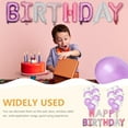 thumbnail image 5 of Toyvian 1 Set of Birthday Decoration Balloon Purple Aluminum Film Scene Layout, 5 of 7