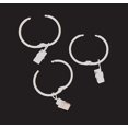 thumbnail image 1 of 28 Pcs Metal Curtain Rings with Clips,1.5-Inch Inner Diameter Rings/Rings Can Easy Open and Close (White), 1 of 5