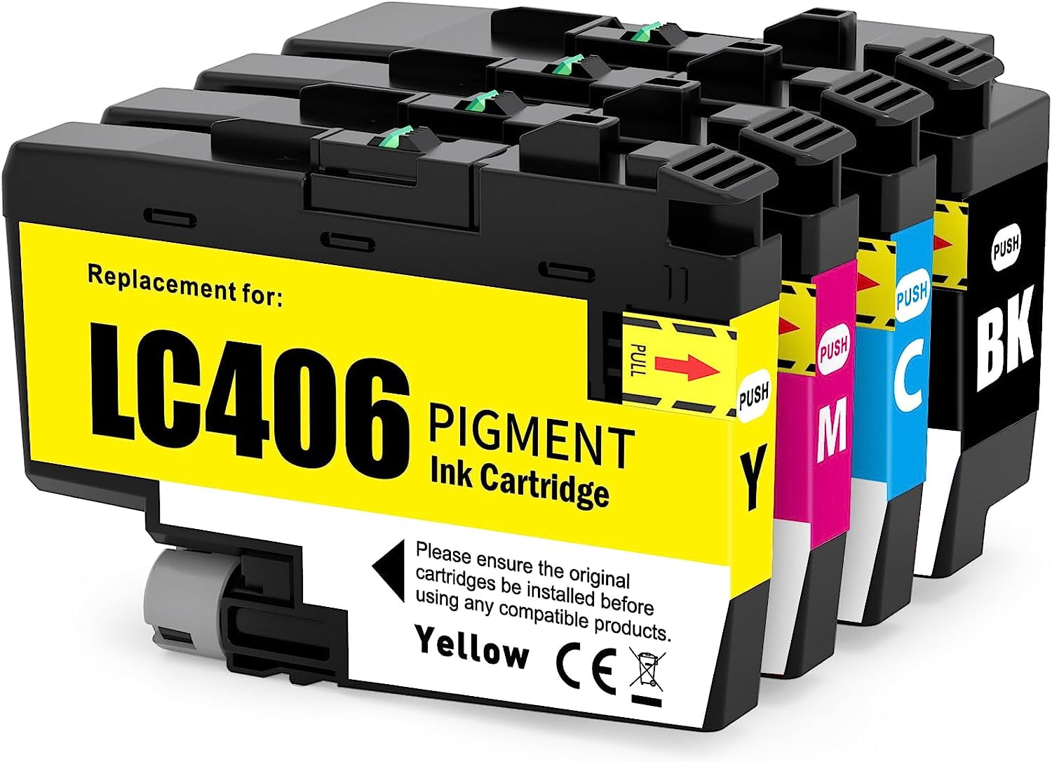 Compatible LC406 Ink Cartridges Replacement for Brother LC 406 Ink MFC