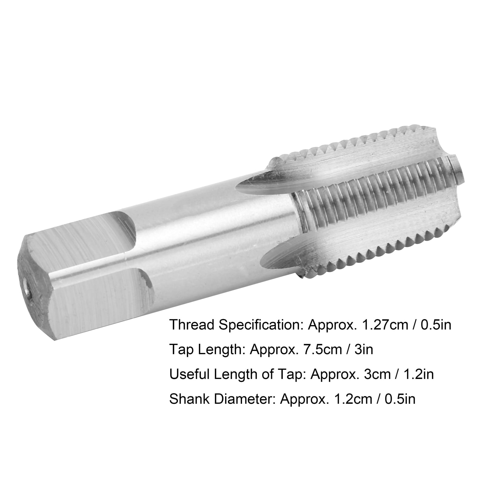 Eujgoov HSS ZG 1/2‑14 Pipe Thread Tap Pipe Screw Cone Thread Forming