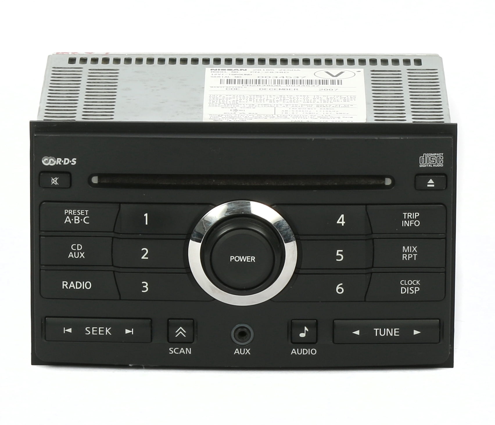 1 Factory Radio 638-50825-D AM FM Radio CD Player Fits 08 Maxima Fits select: 2008 NISSAN MAXIMA