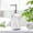 Clear, variant on Taicans Clear Glass Soap Dispenser,30oz Bubble Textured Hand Soap Dispenser with Rustproof Stainless Steel Pump,Refillable Liquid Lotion Bottle for Bathroom Kitchen Countertop,Decorative Soap Pump