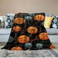thumbnail image 2 of ONETECH Super Soft Basketball Blanket Lightweight Cozy 3D Printed Flannel Soccer Baseball Throw Blankets for Kids Adults Gifts, 2 of 6