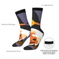 thumbnail image 4 of Cauagu Halloween Gnomes Print Crew Socks for Women and Men,Adult Athletic Running Socks 1-Pair Sports Socks Work Gear Socks with Moisture Wicking, 4 of 6
