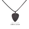 thumbnail image 4 of Women Men Necklace Clavicle Chain Guitar Pick Charm Necklace Neck Jewelry, 4 of 4