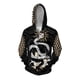 thumbnail image 4 of Sudadera con capucha y cremallera con estampado de calavera y flores para hombre, sudadera con estampado 3D de serpiente, caballo y caballero, sudaderas informales de gran tamaño, sudaderas con capuch, 4 of 5