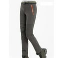 thumbnail image 6 of Men's Casual Pants Men's Solid Hiking Trousers Windproof Work Trousers Warm Lined Trekking With Pockets Outdoor Fitness Softshell Grey 2XL, 6 of 8