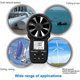 thumbnail image 4 of Anemómetro digital Bluetooth, medidor de velocidad del viento de mano para la velocidad del flujo de aire, temperatura del viento, medidor de sensación térmica, conexión inalámbrica, 4 of 5