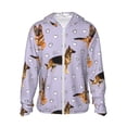 thumbnail image 1 of Vsdgher Sweat à Capuche Imprimé Chien Berger Allemand pour Hommes Femmes, Manches Longues Protection Solaire Pêche pour Course Natation-TG, 1 of 7
