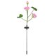 thumbnail image 2 of Luz solar de flores IP65 Luz LED solar impermeable con enchufe de tierra para jardín, patio, patio (LED colorido de flor rosa), 2 of 5
