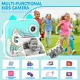 thumbnail image 5 of Rirool Instant Print Camera for Kids, 48MP 1080P HD Digital Camera with Bluetooth, 32GB Card, 5 Thermal Paper Rolls, Creative Accessories, Gift for Boys & Girls Ages 3–12 (Blue), 5 of 8