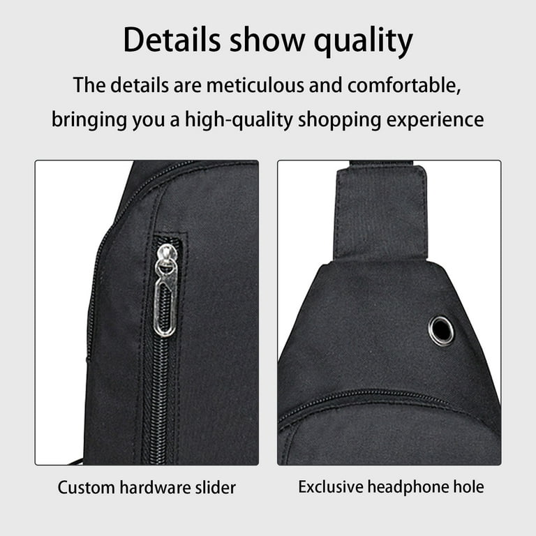 Mini Durable Solid Color Crossbody Bag (unisex) With Zipper, Suitable For  Phone, Perfect Gift For Father