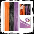 thumbnail image 3 of Bfogop Halloween Foil Fringe Curtains - Orange Purple Black Metallic Tinsel Foil Fringe Curtains Photo Streamers Backdrop for Wall Decor Party Photo Booth Props 3.2x6.5 FT, 3 of 9