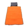 thumbnail image 2 of Outdoor Pet Mat, Portable Dog Pad Bed Multipurpose Machine Washable Reversible Foldable  For Travel For Puppy Gray With Orange Polyester Layer, 2 of 8
