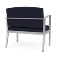 thumbnail image 3 of Amherst Steel Reception Waiting Bariatric Chair / Silver Steel / Navy Blue, 3 of 3