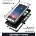 thumbnail image 5 of Dteck for Samsung Galaxy S24 Ultra Metal Case with Kickstand Screen Protector Camera Cover, S24 Ultra Sturdy Military Armor Durable Full Body Heavy Duty Shockproof Drop Tested Outdoor Case,Silver, 5 of 9