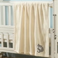 thumbnail image 4 of CREVENT 30''X40'' Light Cozy Plush Fluffy Warm Fleece Receiving Baby Blanket for Infant Toddler Crib Cot Stroller, Baby Birthday Ivory Fox, 4 of 6